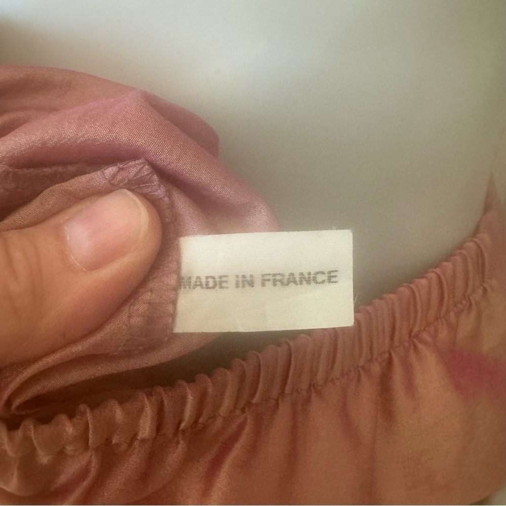 LILITH France Midi Skirt Iridescent Shimmer Rose Pink Pleated A-Line Size Large - Picture 11 of 16